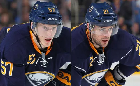 Tyler Myers a Drew Stafford