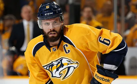 Shea Weber s kapitánskym C na drese