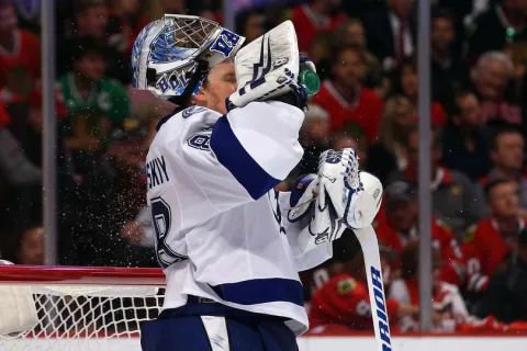 Andrei Vasilevskiy v bráne Tampa Bay