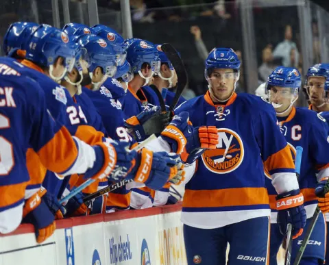 Fotka zo zápasu Devils vs Islanders