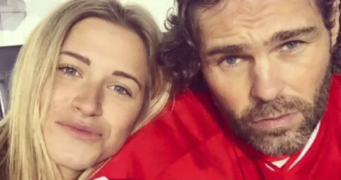 Veronika Kopřivová a Jaromír Jágr