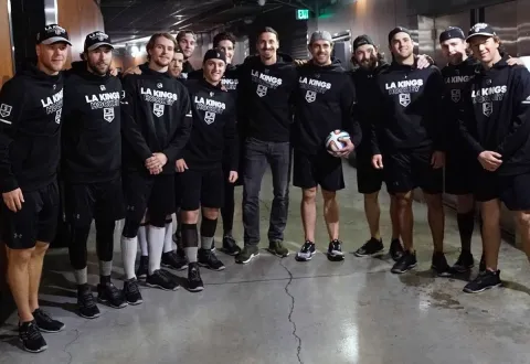 Zlatan Ibrahimovič a hráči Kings