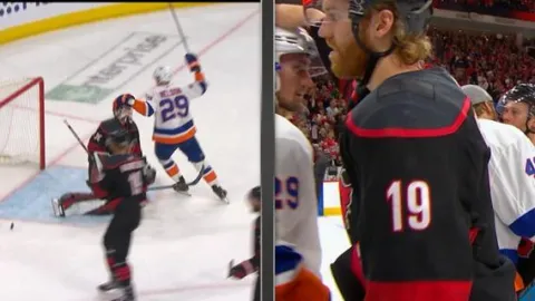 VIDEO: Carolina to Islanders vrátila, pokus o vtip vyšiel Ostrovanov draho