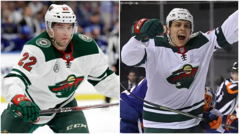 Kevin Fiala a Joel Eriksson Ek
