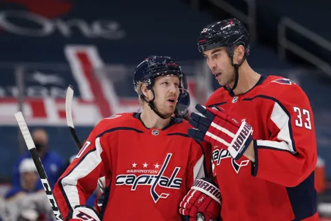 Zdeno Chára a Lars Eller