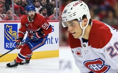 David Savard a Juraj Slafkovský