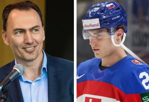 Miroslav Šatan a Juraj Slafkovský