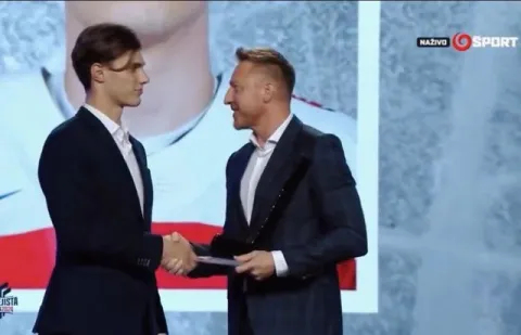 Juraj Slafkovský a Marián Hossa