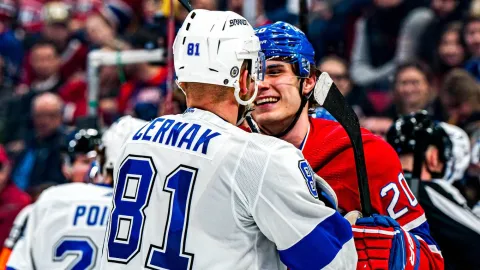 Erik Černák a Juraj Slafkovský