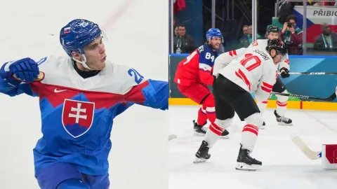Juraj Slafkovský a Nick Suzuki na ZOH 26