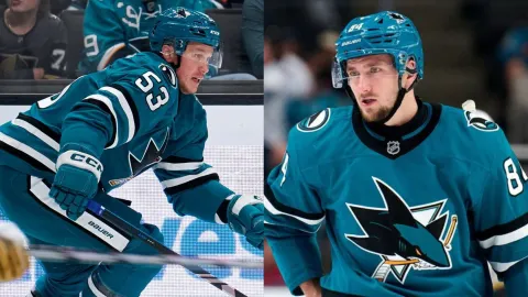 Jeff Skinner a Pavol Regenda