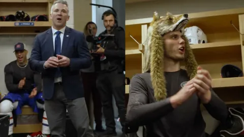 Martin St-Louis a Juraj Slafkovský