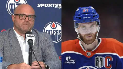 GM Stan Bowman a Connor McDavid