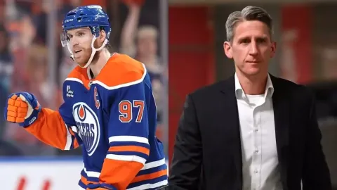 Connor McDavid a Kris Knoblauch