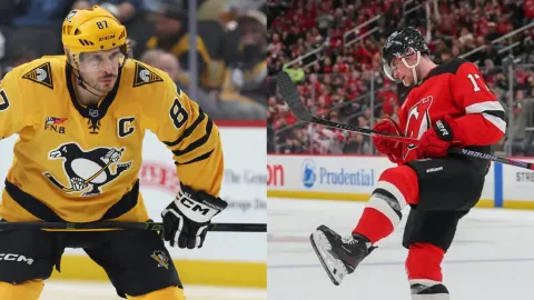 Sidney Crosby a Šimon Nemec
